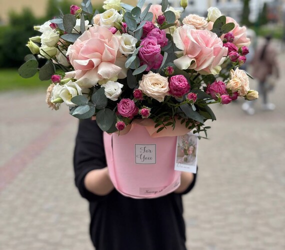 Коробка с цветами Восторг