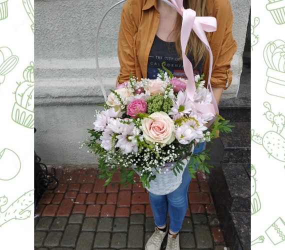 корзина с цветами