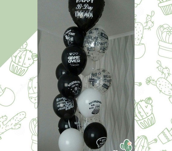 Шар с рисунком ВИП