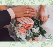 Свадебный букет пудровый