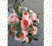 Свадебный букет Джульетта из пионовидной розы