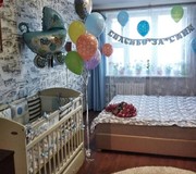 Фонтан из шаров на выписку мальчика